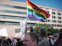 CUCC banner at Moral Monday