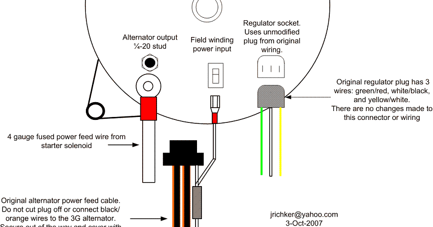 Diy Auto Repair for everyone: 3G Alternator Upgrade Ford Mustang 1987