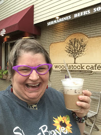 2019, Woodstock Cafe, (#7 on my tea road trip and my favorite of the day), Iced Coconut Latte
