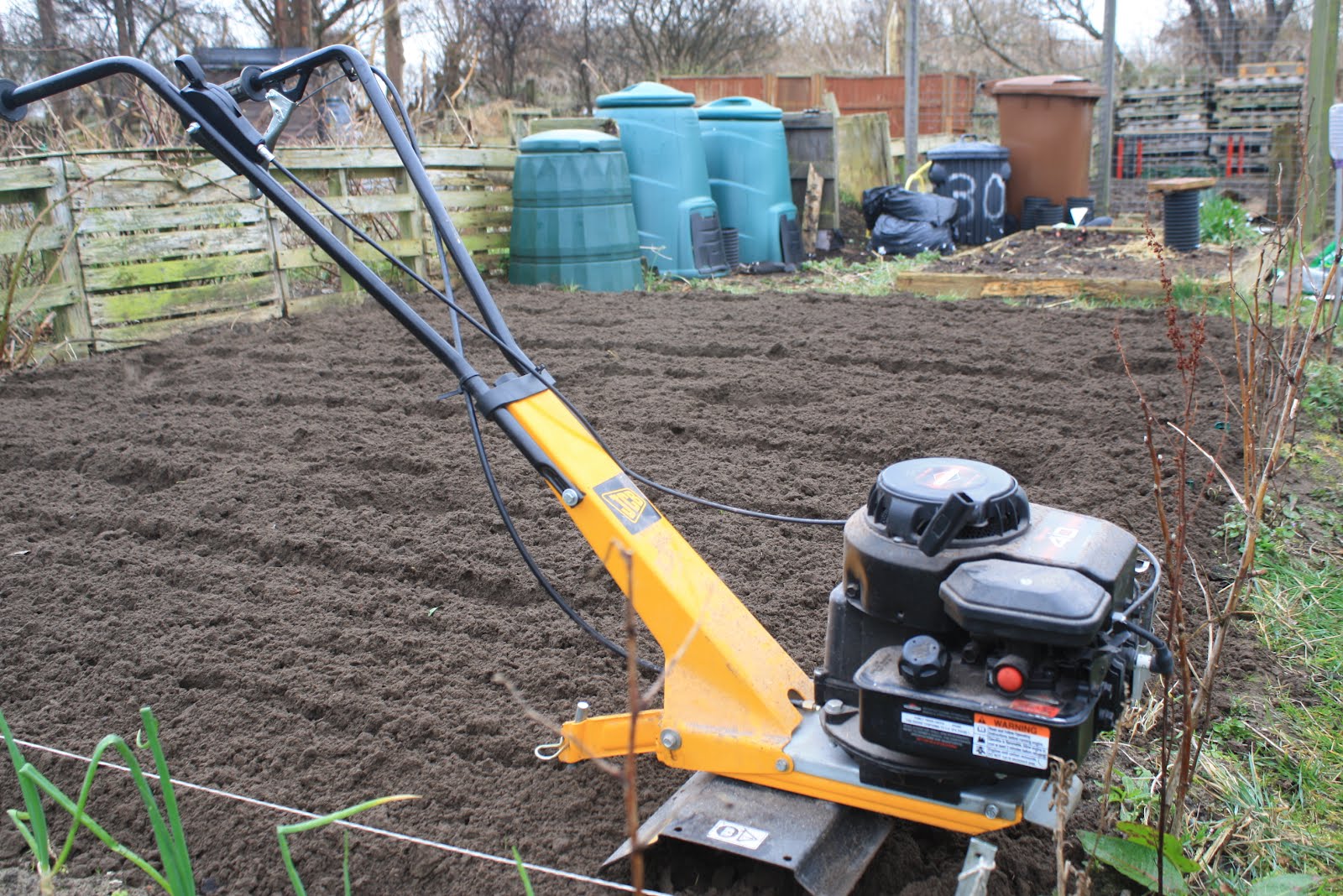 Allotment 65 Rotovator in use for 1st time this year