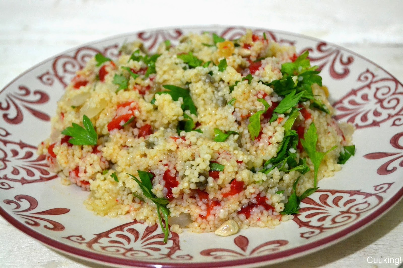 Ensalada De Cous Cous Con Verduras Asadas
