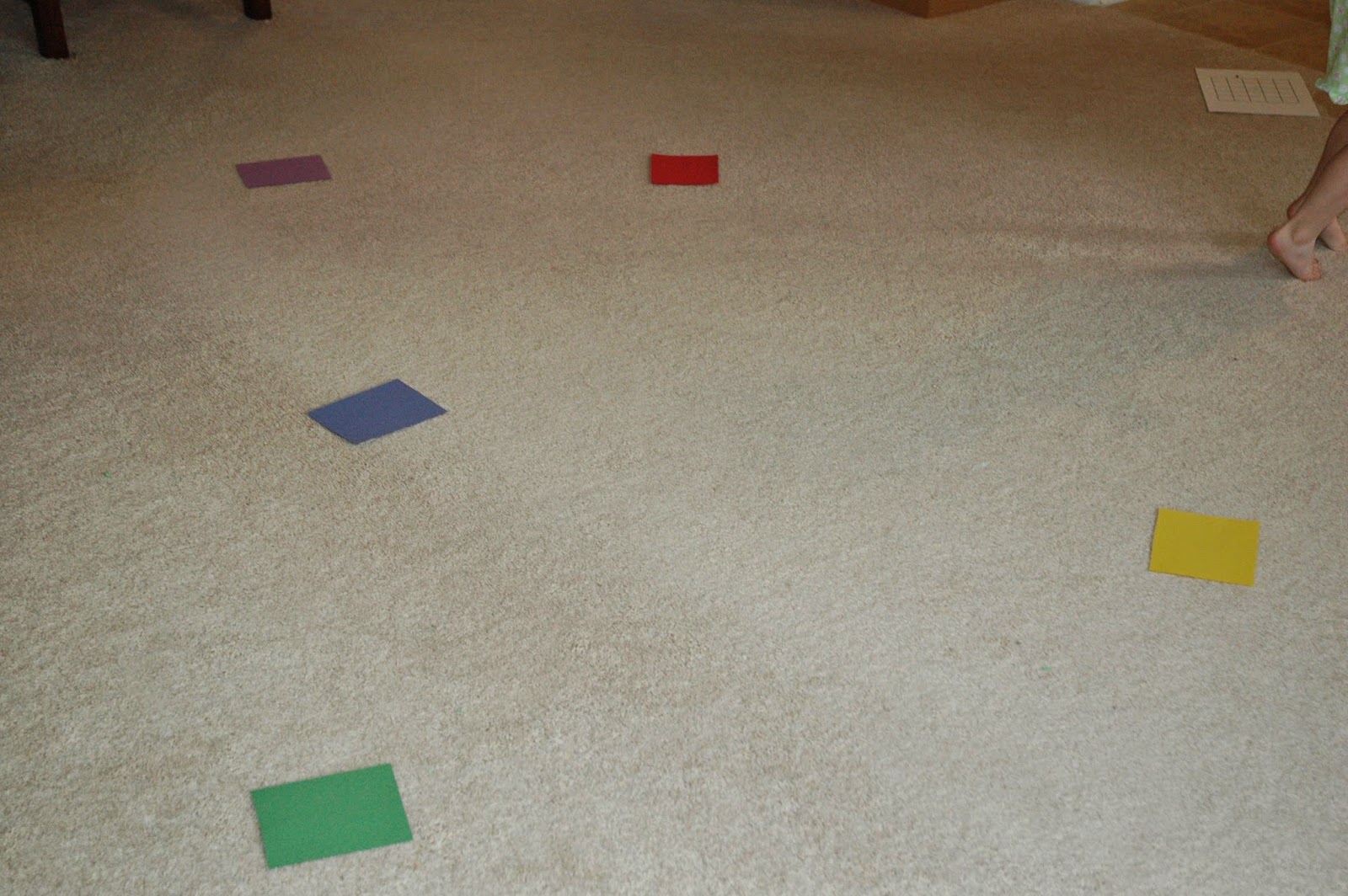 Color Cubes Gross Motor Game for Toddlers and Preschoolers What Can