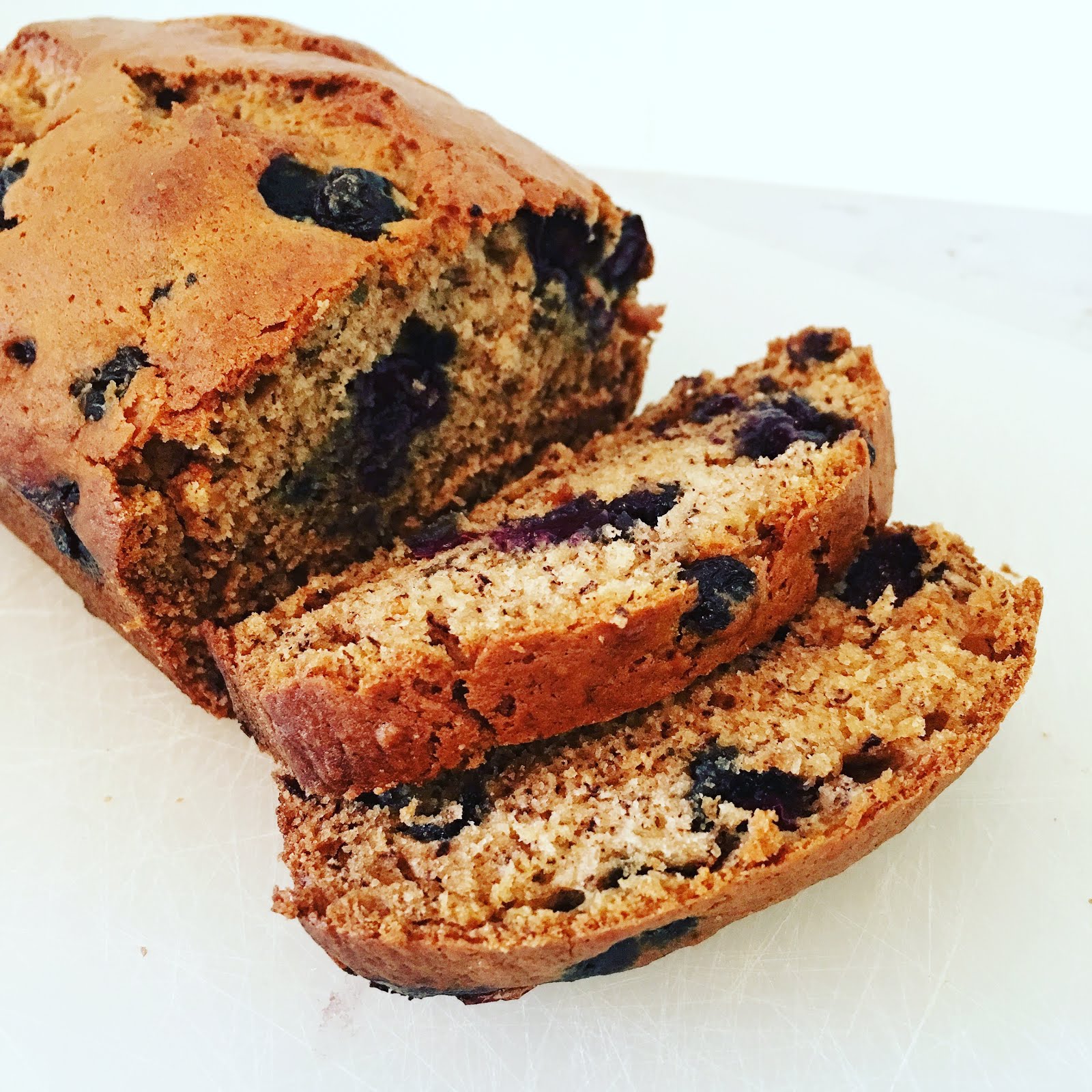 Double Yummy Too Much The Best Ever, Super Moist Blueberry Banana Bread