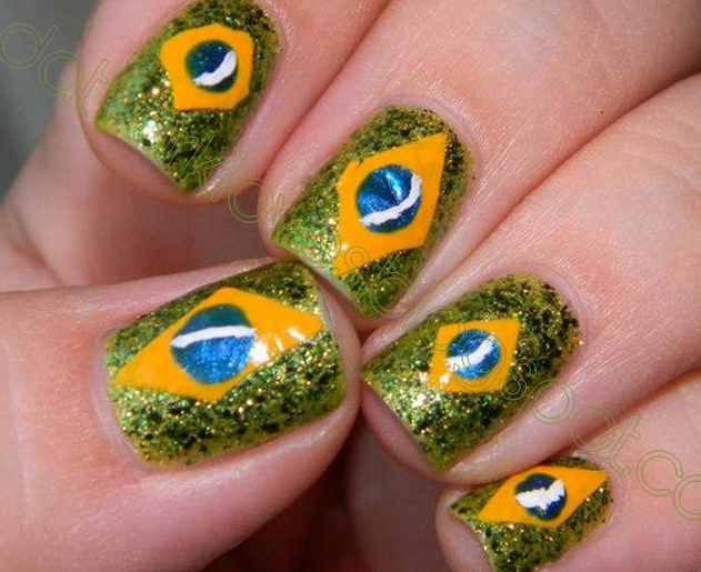 3 unhas decoradas para a Copa do Mundo - Brasil - YouTube