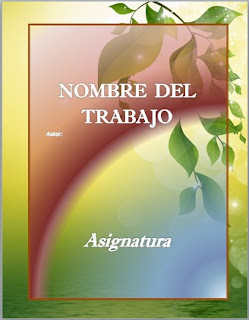 portadas para trabajos en word