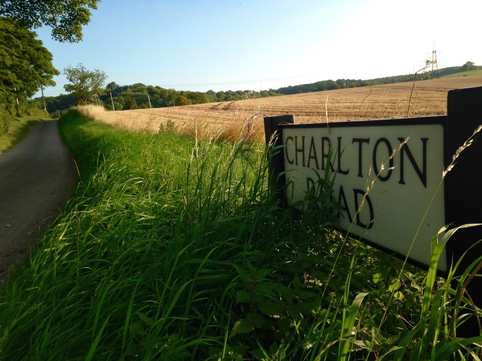 Ramblings of Doug Running up Charlton Road, Hitchin