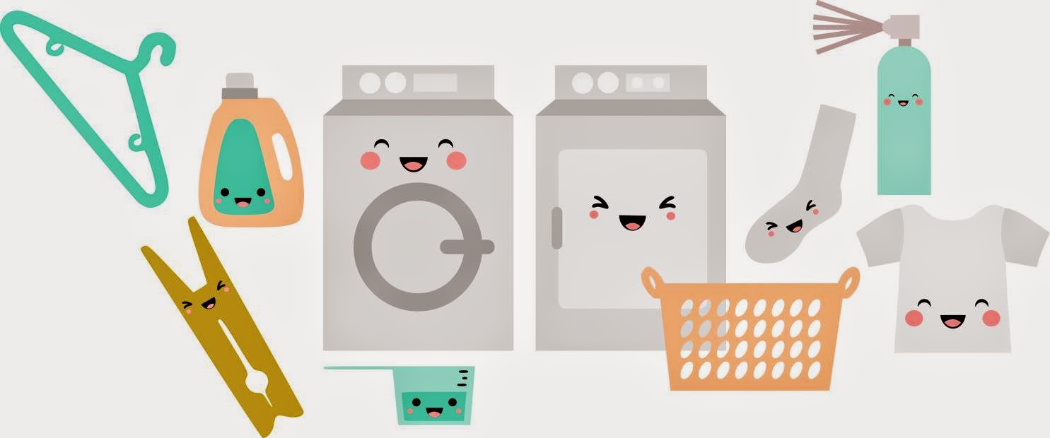 SVG Cutting Files Kawaii Laundry