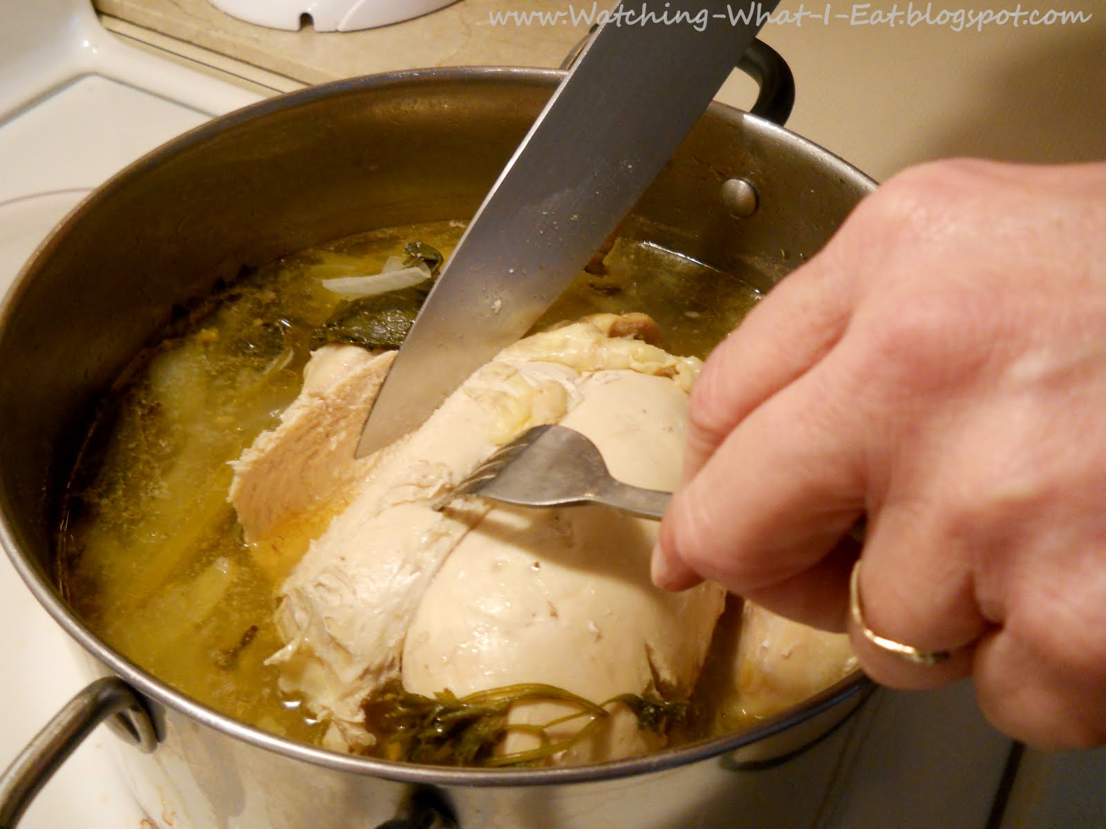 Watching What I Eat Sherry Wine Simmered Chicken inspired by the