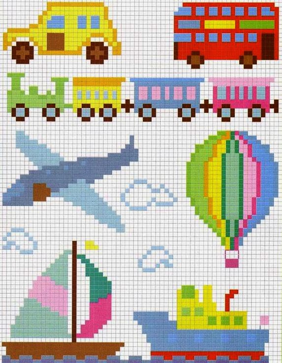 Graficos Ponto Cruz Menino