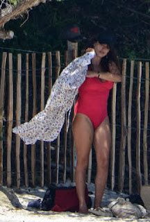 Penelope Cruz wears a Flower Bikini at Corsica, France