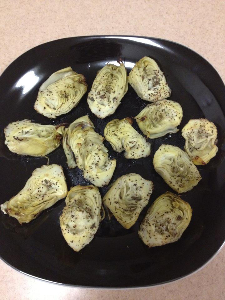 La Via Della Felicita Roasted Artichoke with Mint