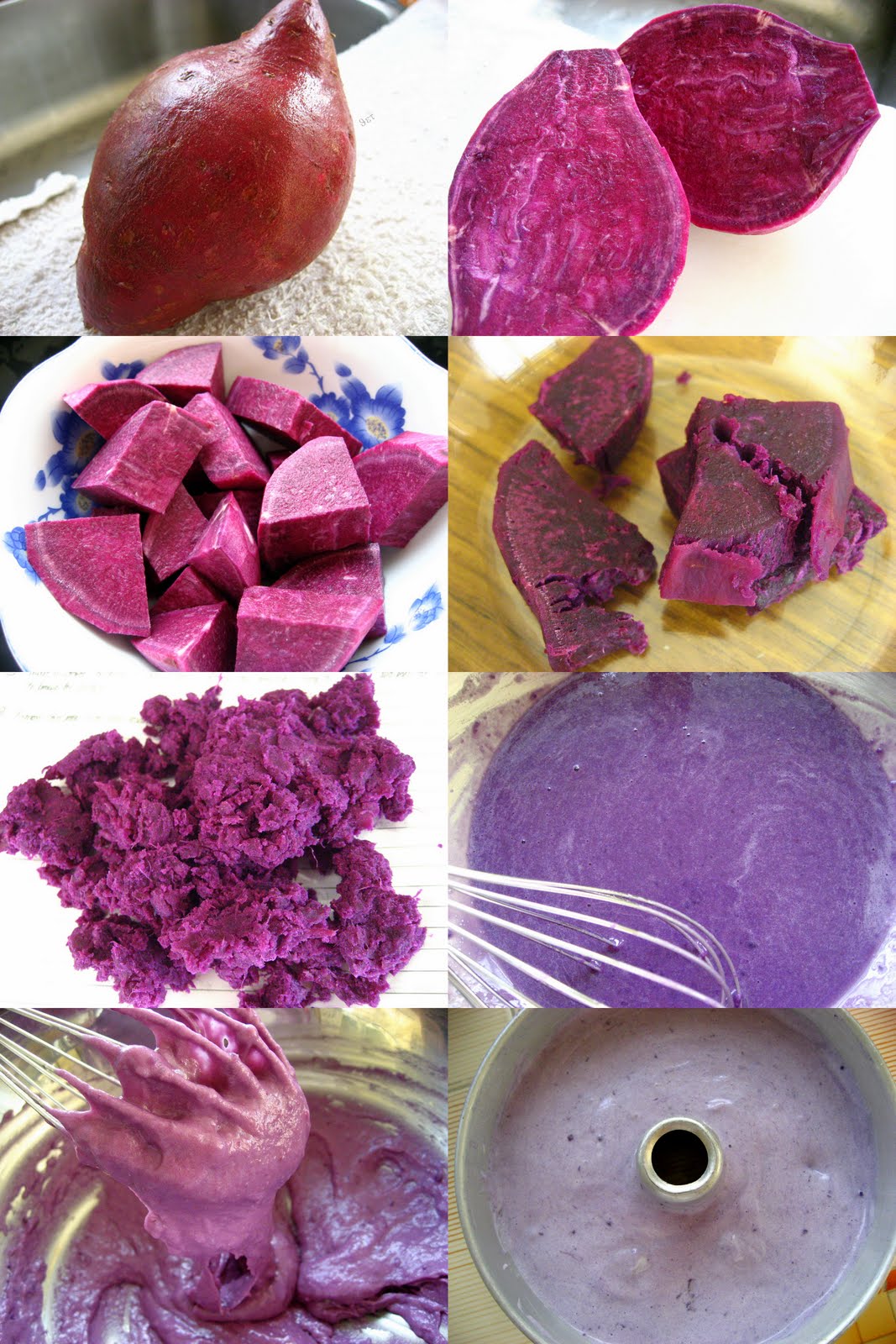 Purple Sweet Potato Chiffon Cake Recipe Purple Sweet Potato Chiffon Cake Recipe