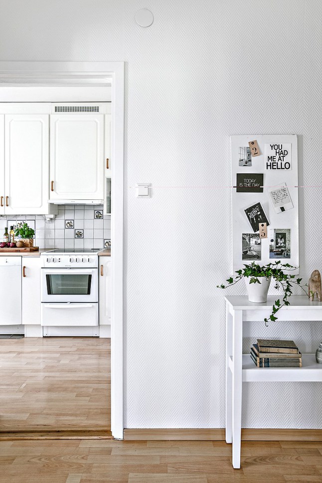 Inspiración deco: un piso de 72 metros cuadrados totalmente blanco ...