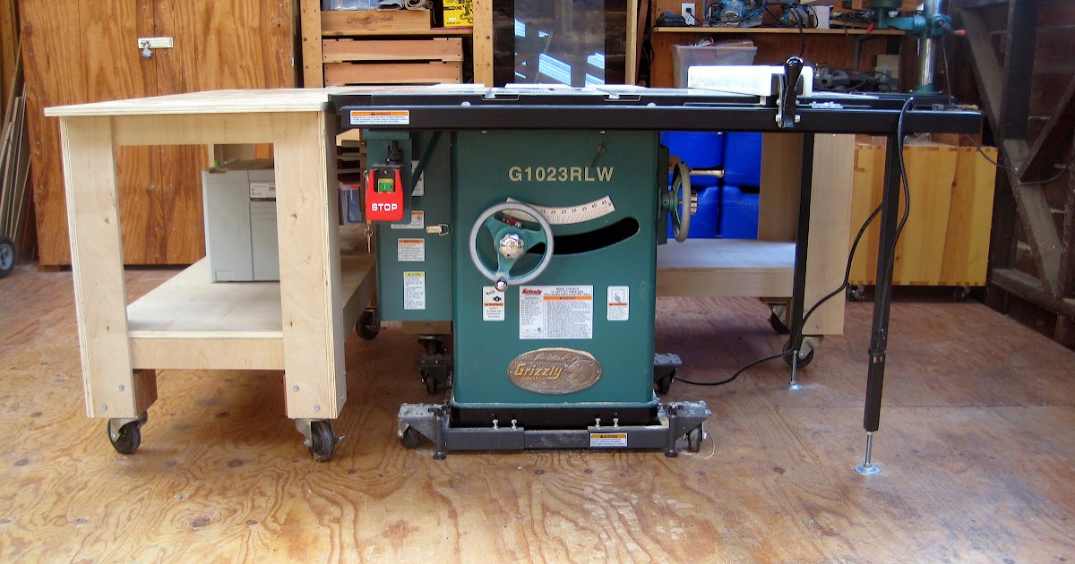 Manual getting to know the Grizzly G1023RLW Table Saw (plus 1st project)