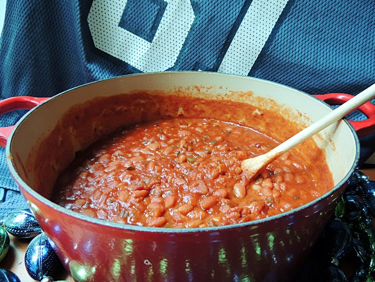Spicy BBQ Baked Beans for SundaySupper Bobbi's Kozy Kitchen