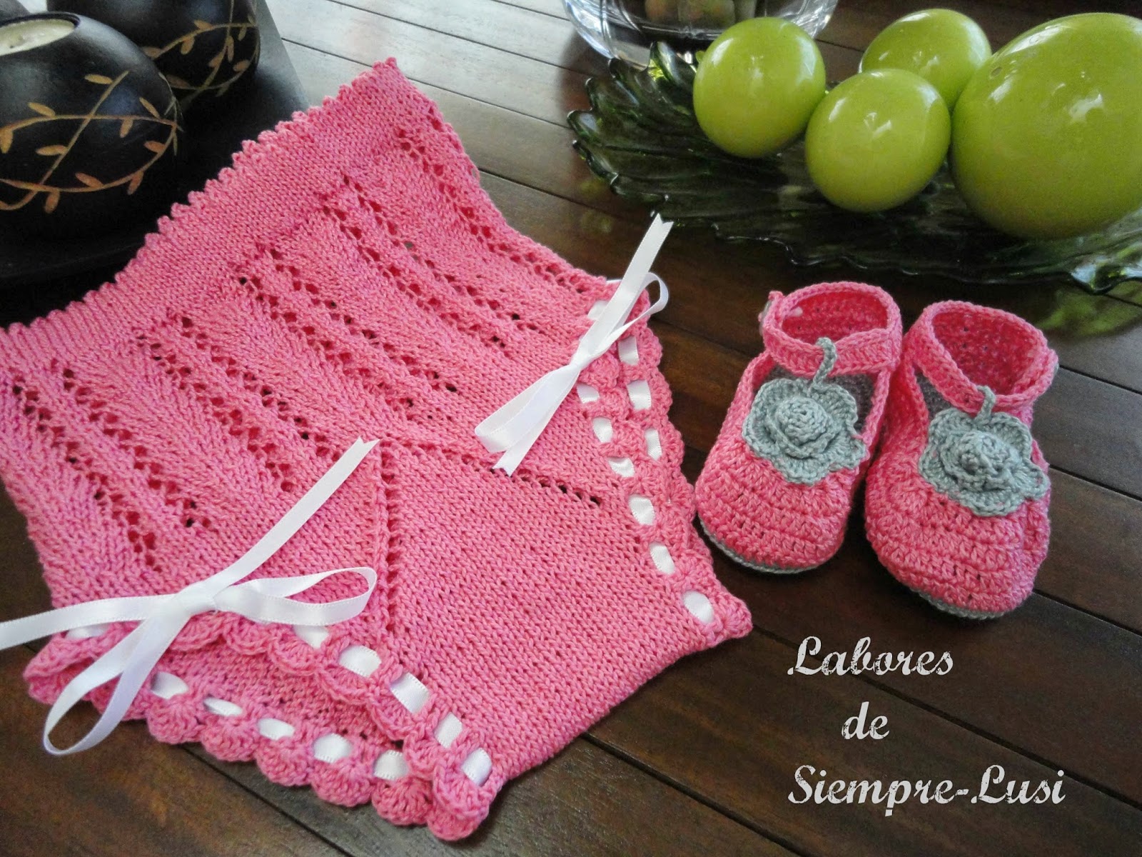 Dos Agujas Calzones Tejidos Para Bebe Bragas Braguita Bebe Punto