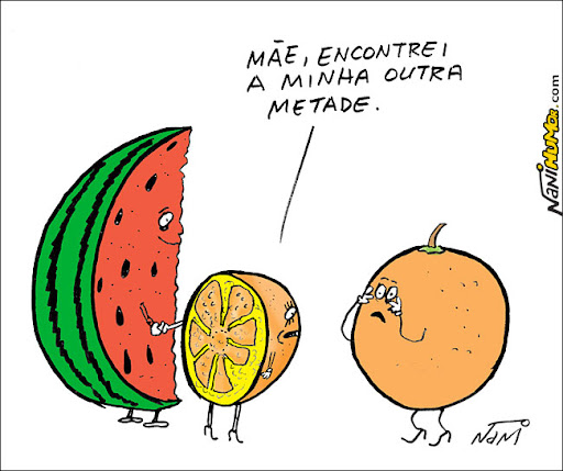 O Humor das Coisas. A metade da laranja