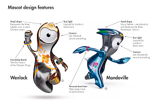 London 2012 Olympics Mascots Wenlock and Mandeville Meanings Features