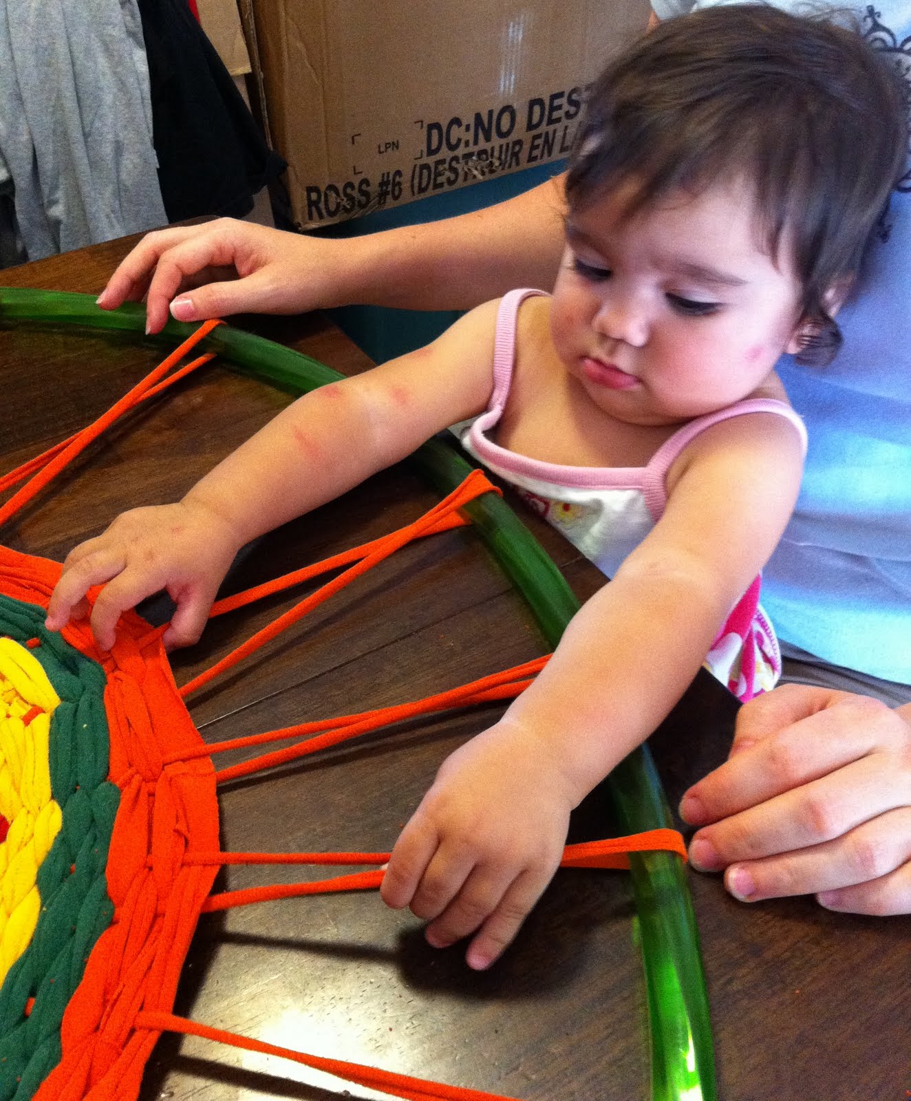 Rays of Sunshine Hula Hoop Rug FAIL