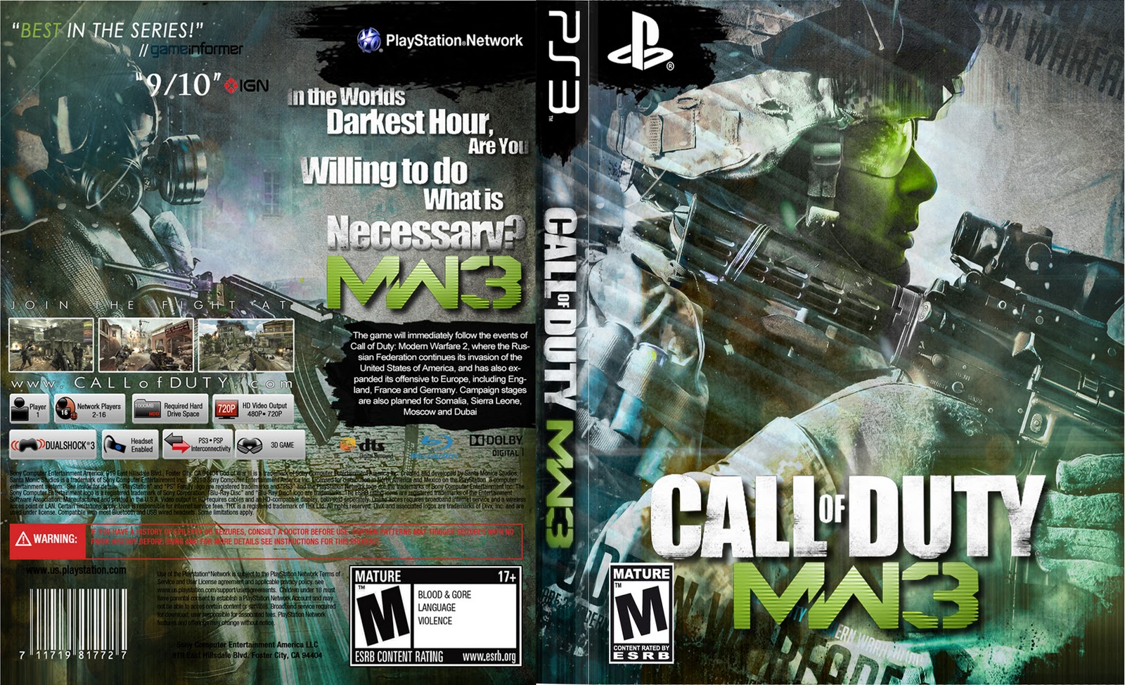 ps3 call of duty mw3