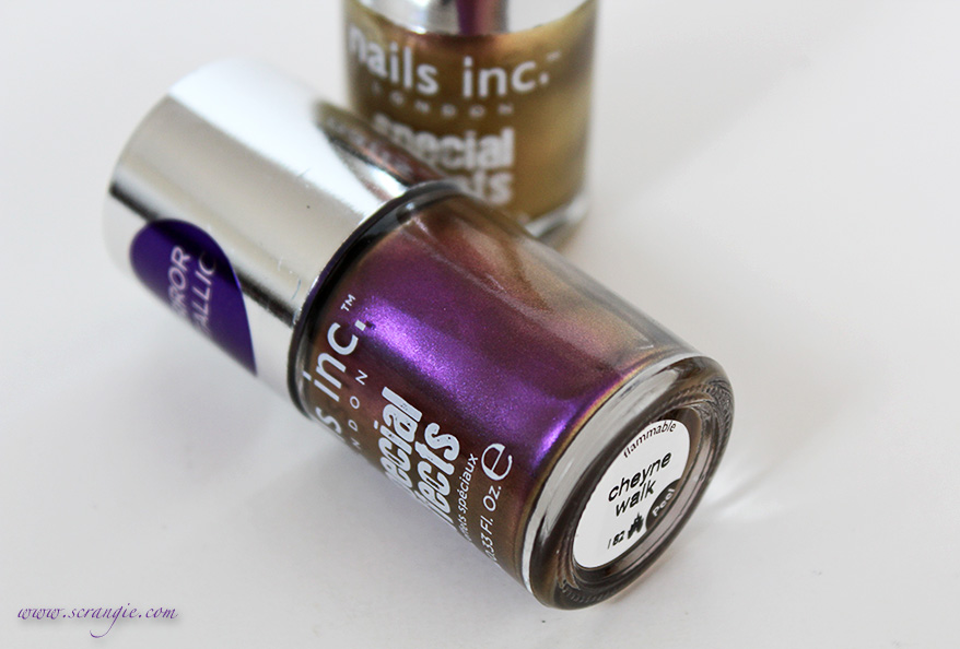 New Nails Inc. Special Effects Mirror Metallic Collection Swatches and