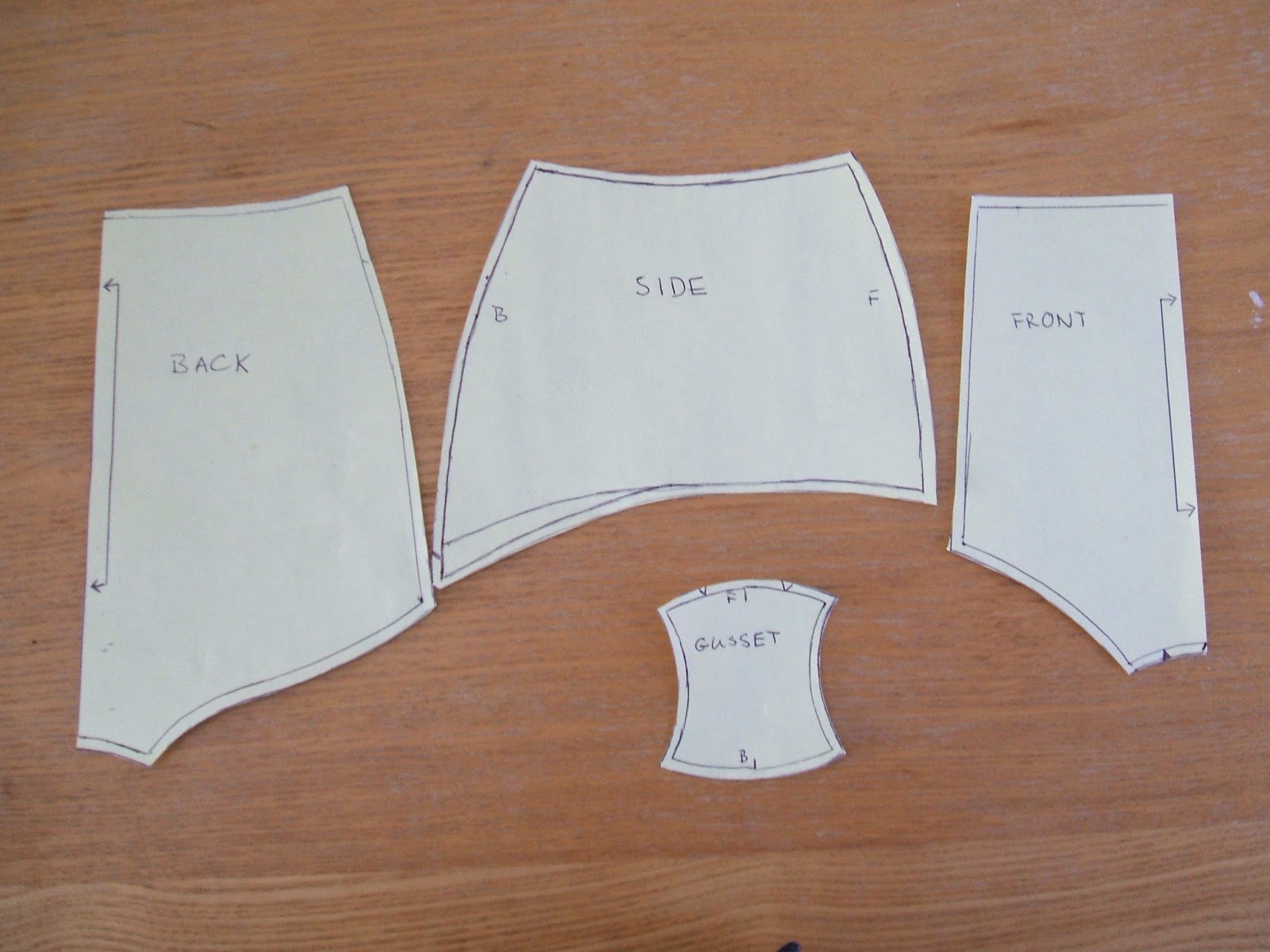 Buttons and bobbins Pencil skirt to knickers pattern A Tutorial