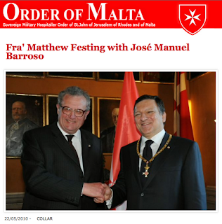 Globalists Durão Barroso and Fra Von Rompuy European Presidents Knigts Templar Sovereign Military Order of Malta Members