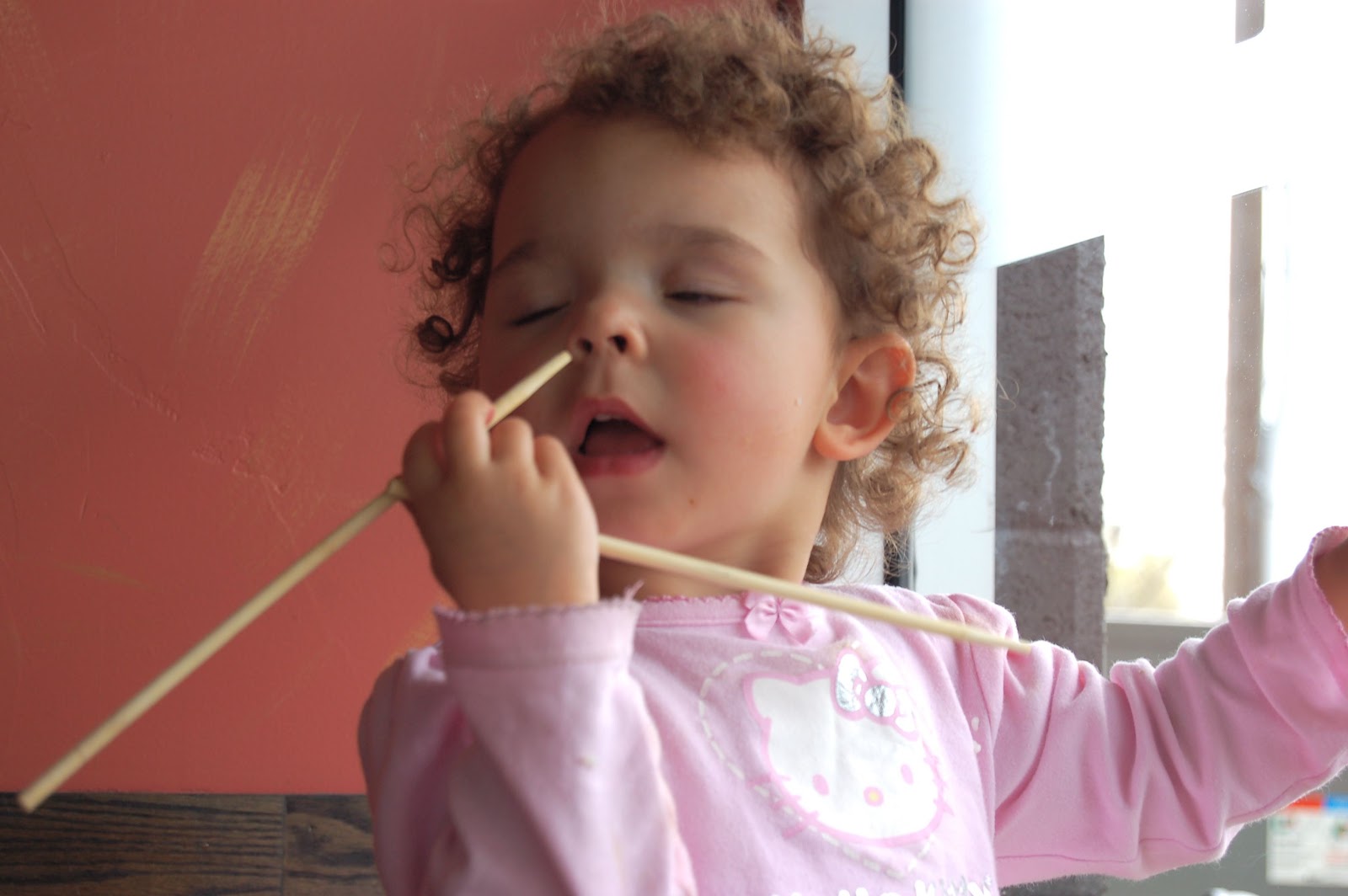 Playing chopsticks