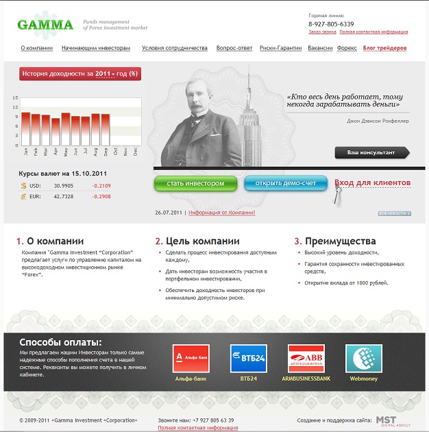Знакомство с Gamma Investment Corporation Знакомство с Gamma Investment Corporation