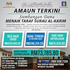 SUMBANGAN DANA MENAIK TARAF SURAU AL-KARIM