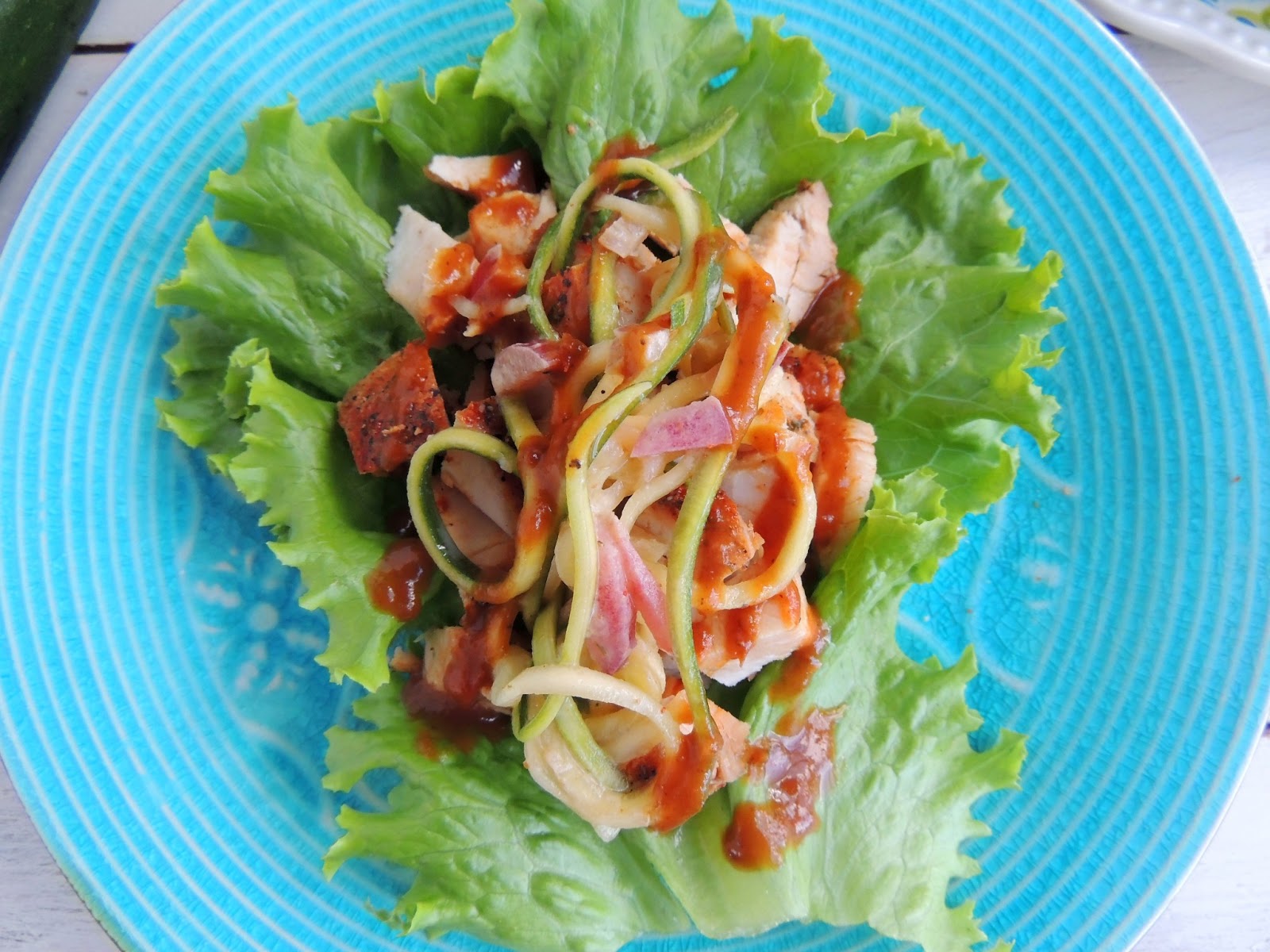 Leave a Happy Plate Turkey Tacos with a Zucchini Rhubarb Slaw