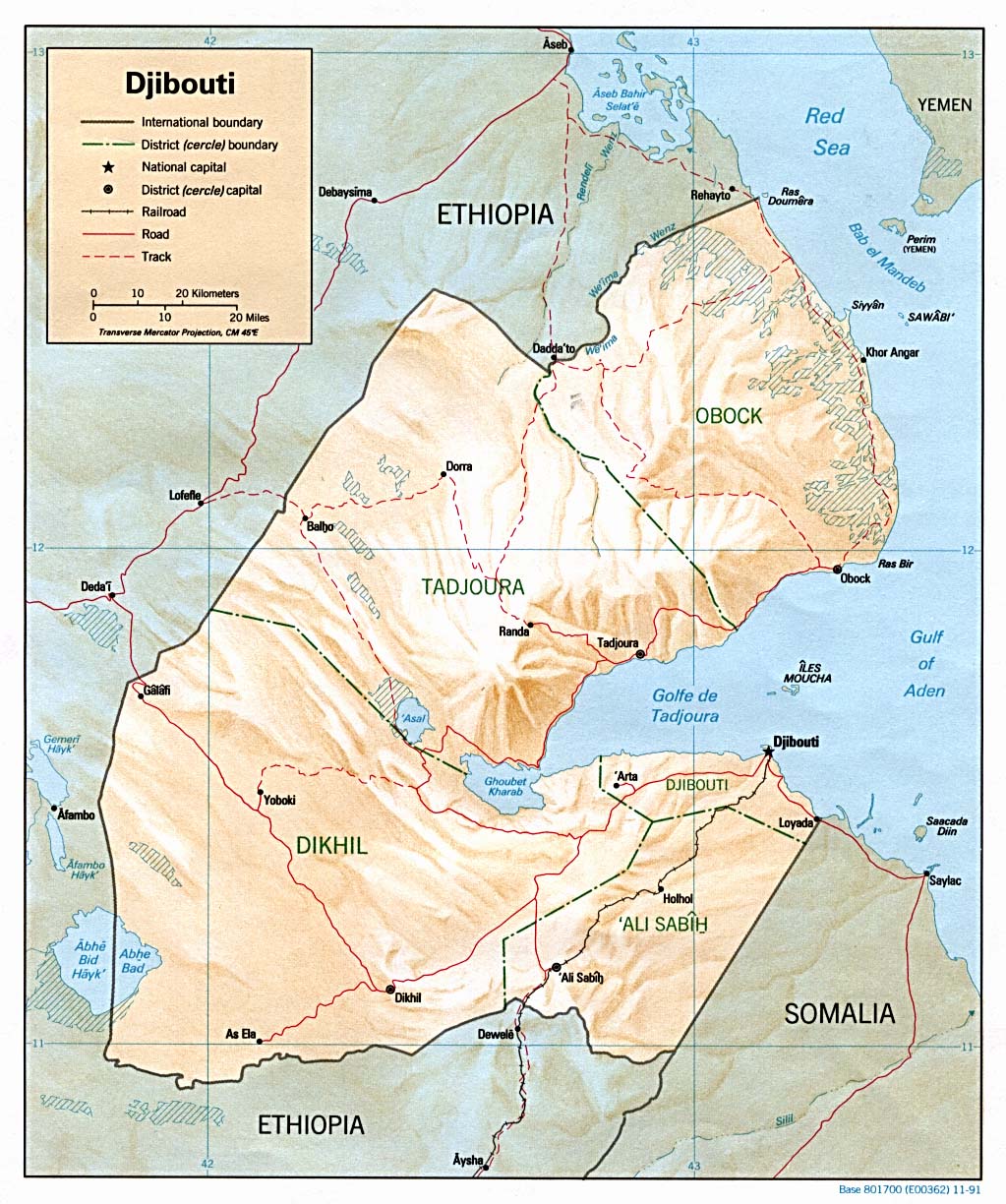 Djibouti Mapas Geográficos do Djibouti Enciclopédia Global™