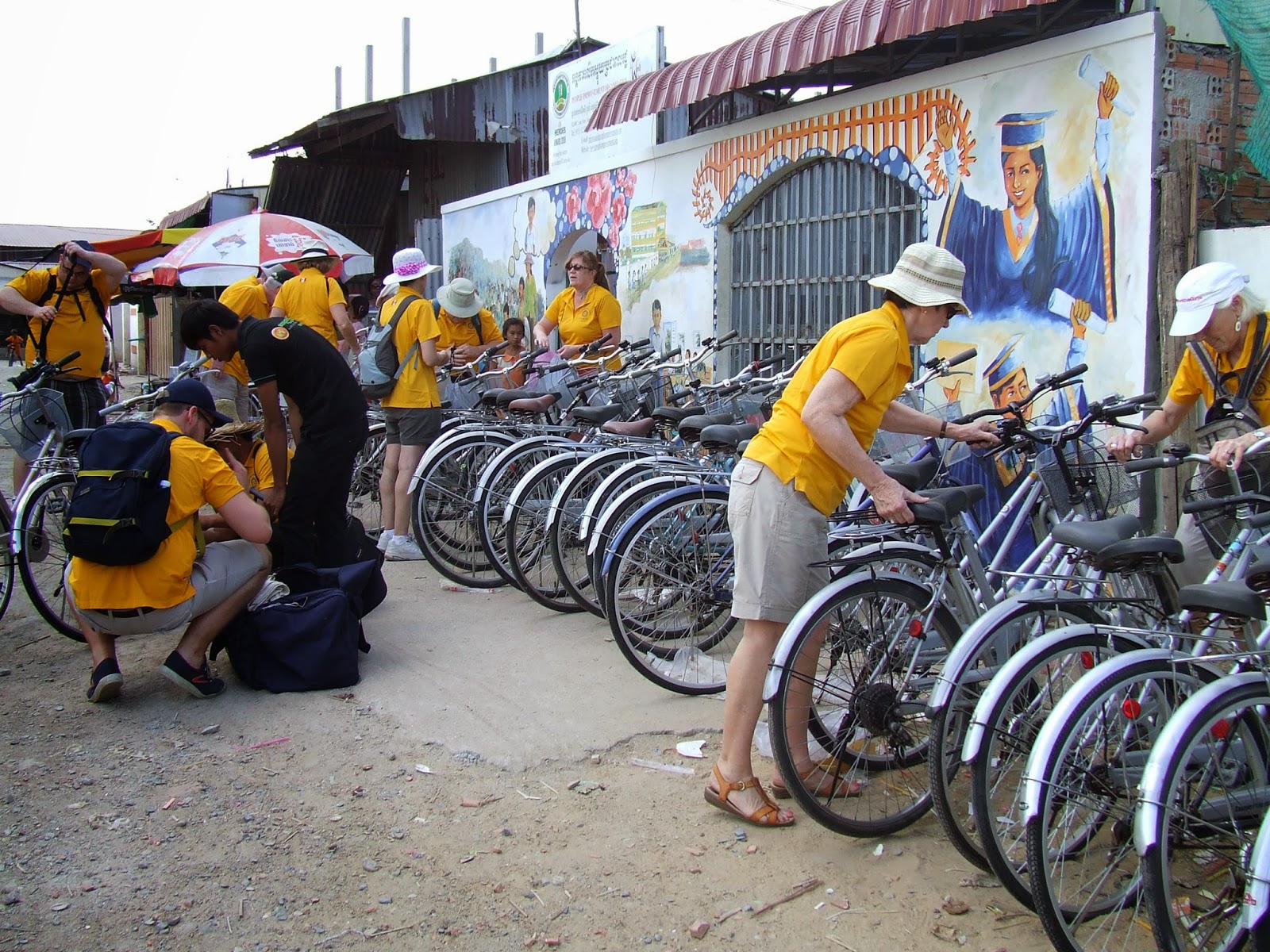 ... Bicycles for Cambodian Children at Gravenhurst Rotary Giant Garage