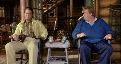 outdoors great movie 1988 candy john week call roman chester film don scenes re aykroyd dan cast annette gonna forehead