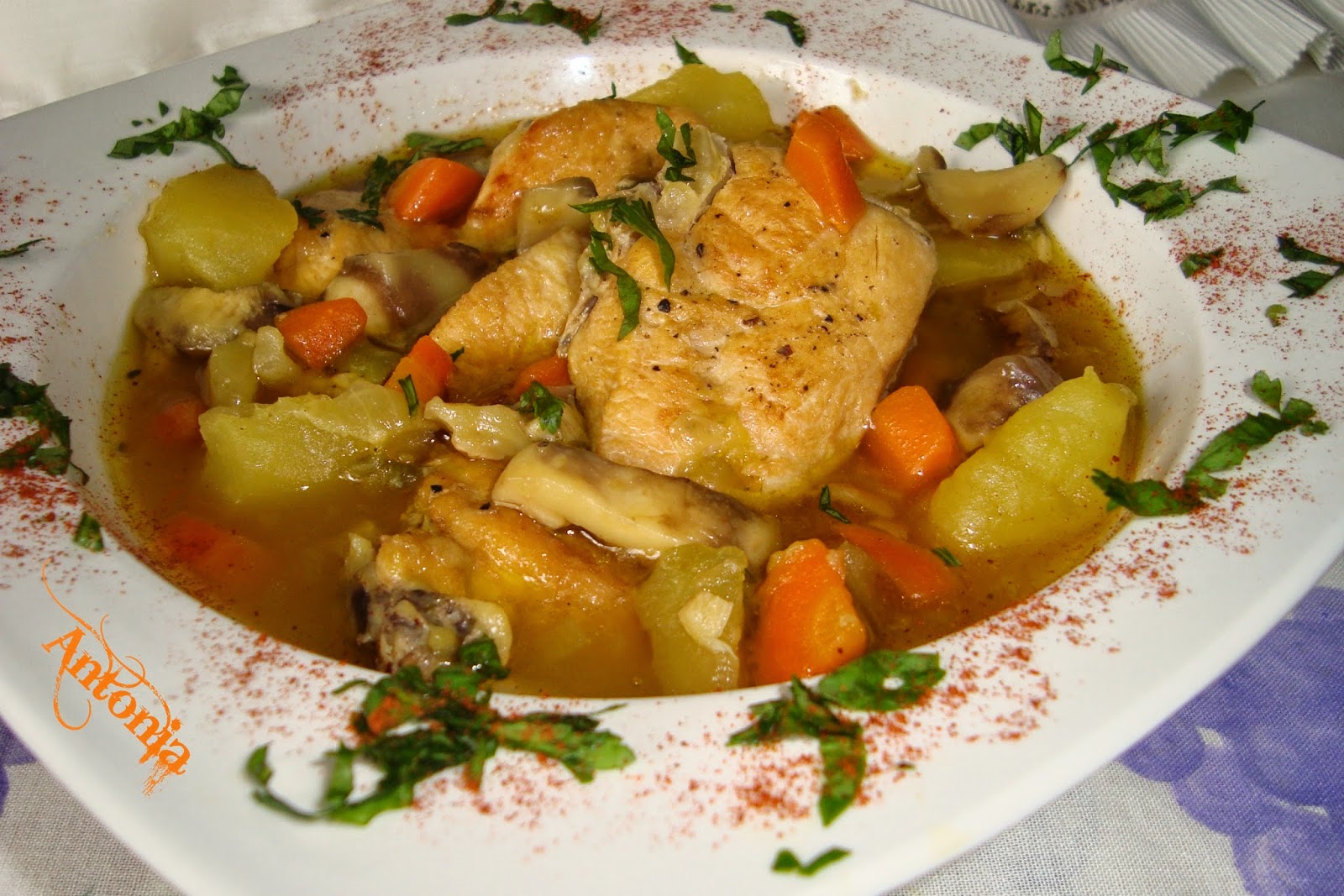 Guiso De Pollo Al Whisky