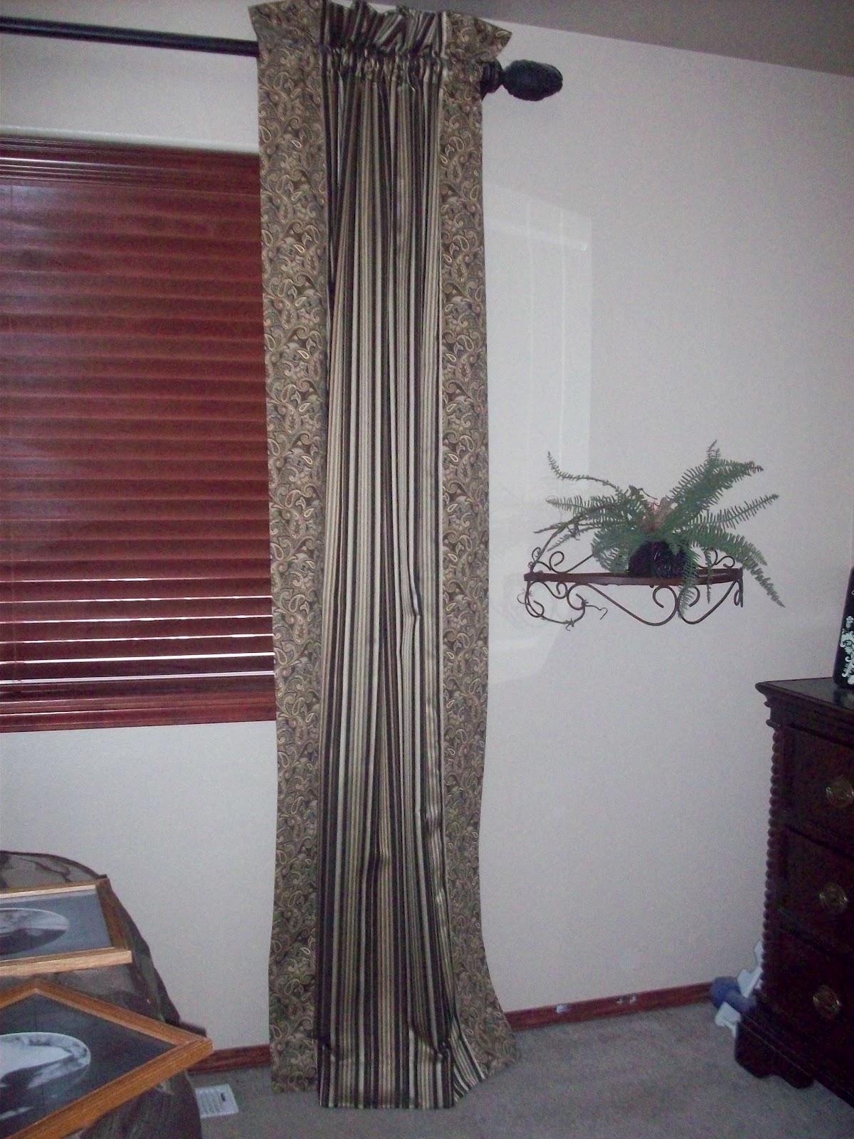 Karen Ann S Window Treatments Drape With A Heading And Puddle