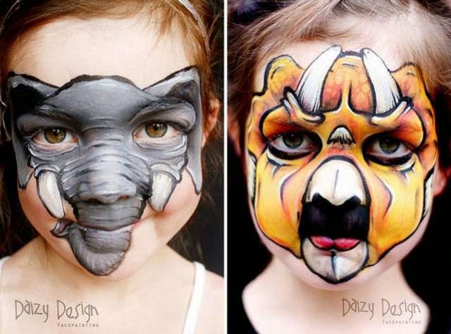 dünyaca ünlü vücut boyama sanatçısı daizy'nin çocuk yüzlerine yaptığı ilginç çalışmalar, çocukları hiç böyle görmediniz