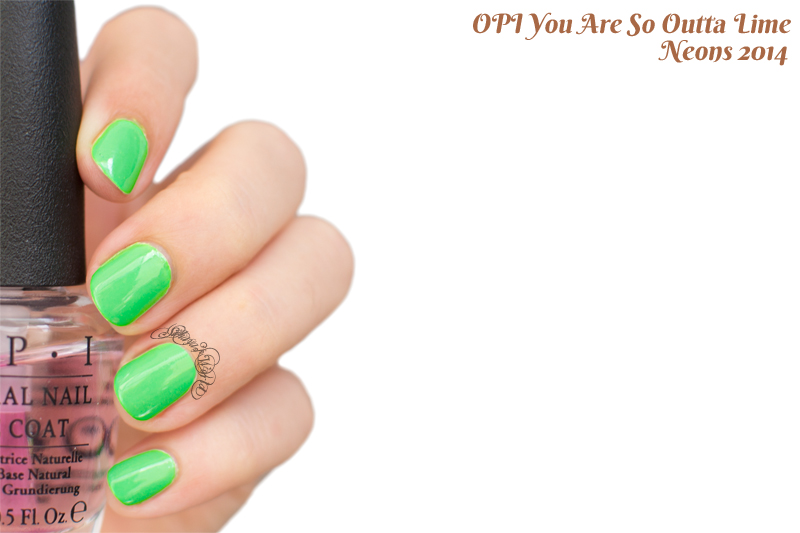 opi neons 2014 you are so outta lime swatch
