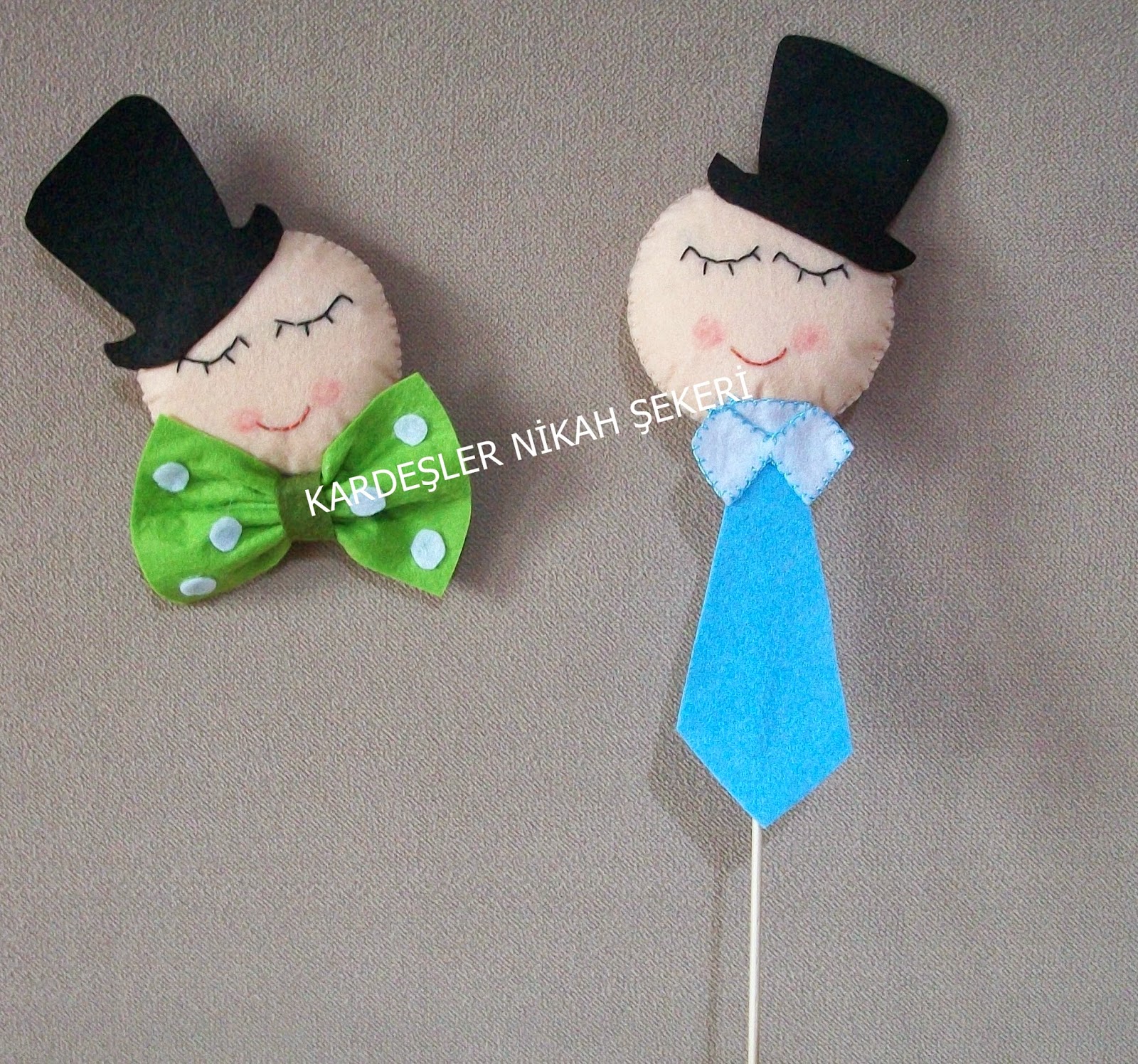 Kardeşler nikah Şekeri. Kece erkek bebek çubuk süs