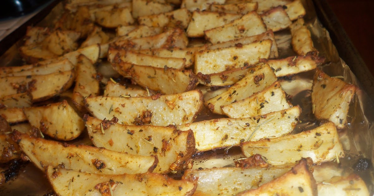 From the Kitchen of Mama Harris Garlic and Herb Seasoned Potato Wedges