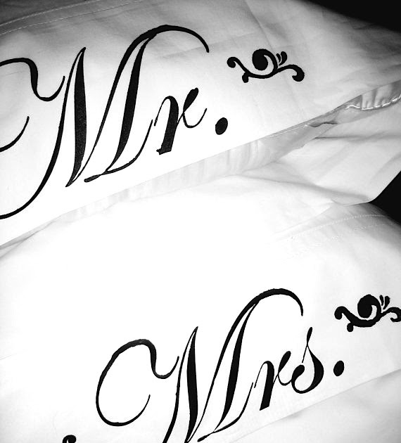 Once Upon A Pie Mr. & Mrs. Pillow Cases