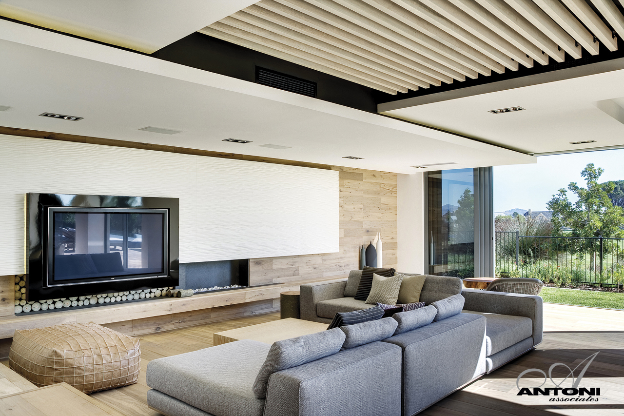 Cape Town S Dream Home In The Nature Pearl Valley 334 By Saota Picture Of Large Modern Living Room With Huge Tv On The Wall