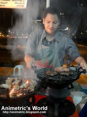 Freshly flame-grilled burgers and steaks at Midnight Mercato