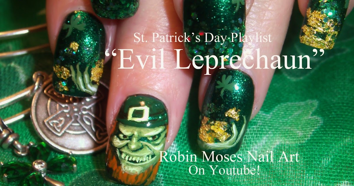 Leprechaun Nail Designs for St. Paddy's Day - wide 1
