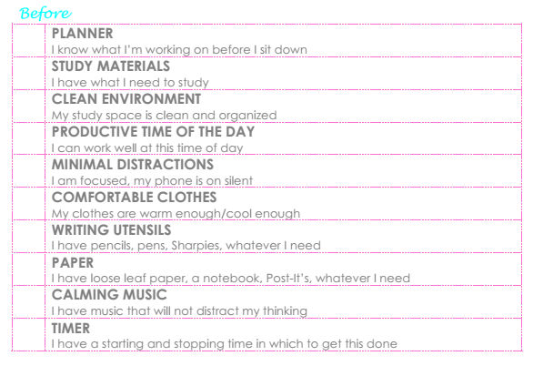 organized charm finals cheat sheet printable study christmas decorations for your car