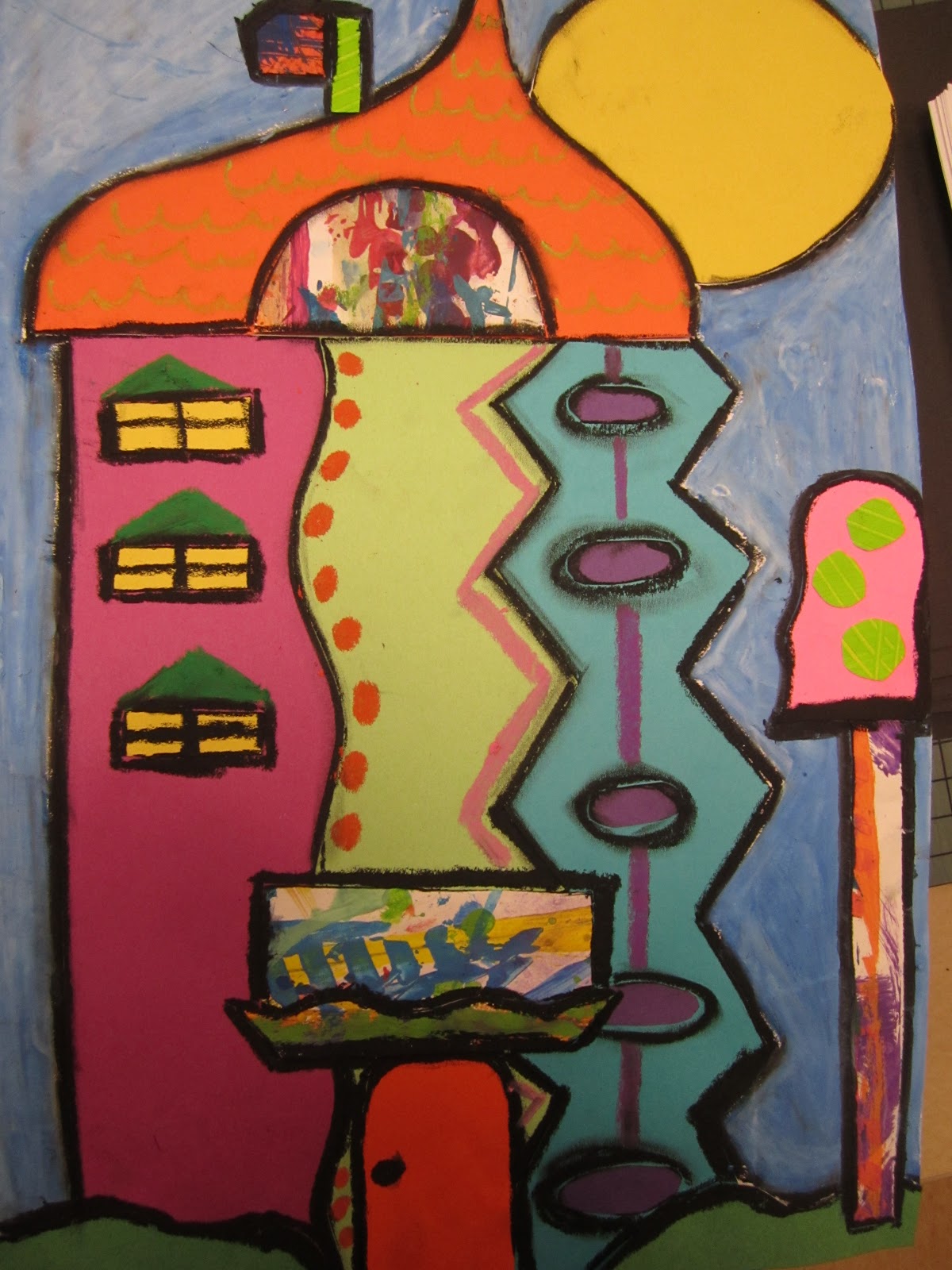 Think Create Art: Hundertwasser Houses- 3rd Grade