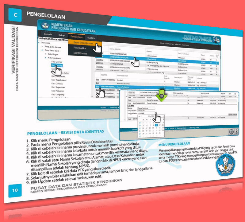 BUKU PANDUAN VERVAL DATA PTK 2016 KEMDIKBUD