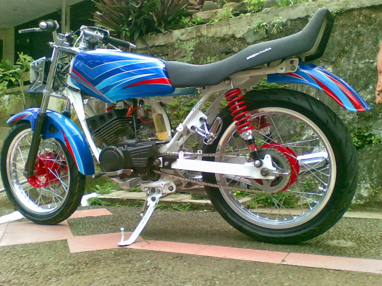 Modifikasi Rx King Biru Brush Street Fighter Azik