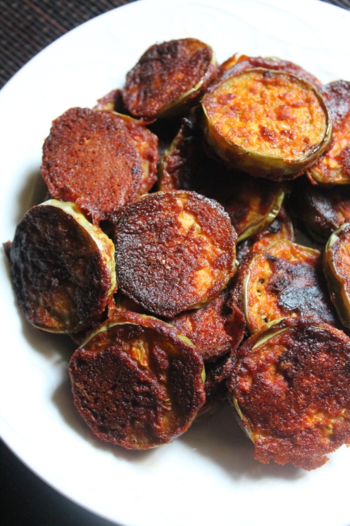 Long Green Brinjal Tawa Fry Recipe Yummy Tummy