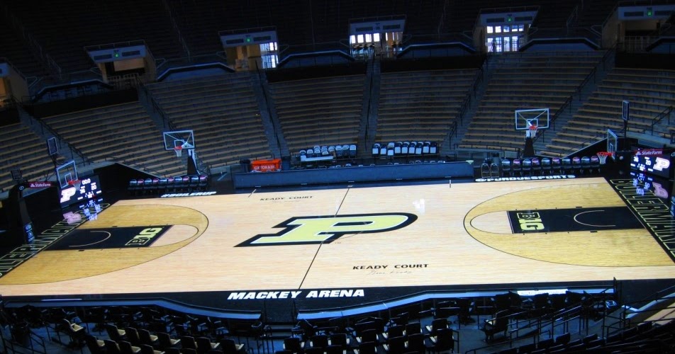 Basketball Court Designs Recent Visit to Purdue's Mackey Arena